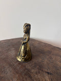 Vintage messing tafelbel (damefiguur)