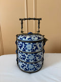Antieke porseleinen Chinese lunchbox