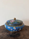 Prachtige blauwe vintage cloisonné