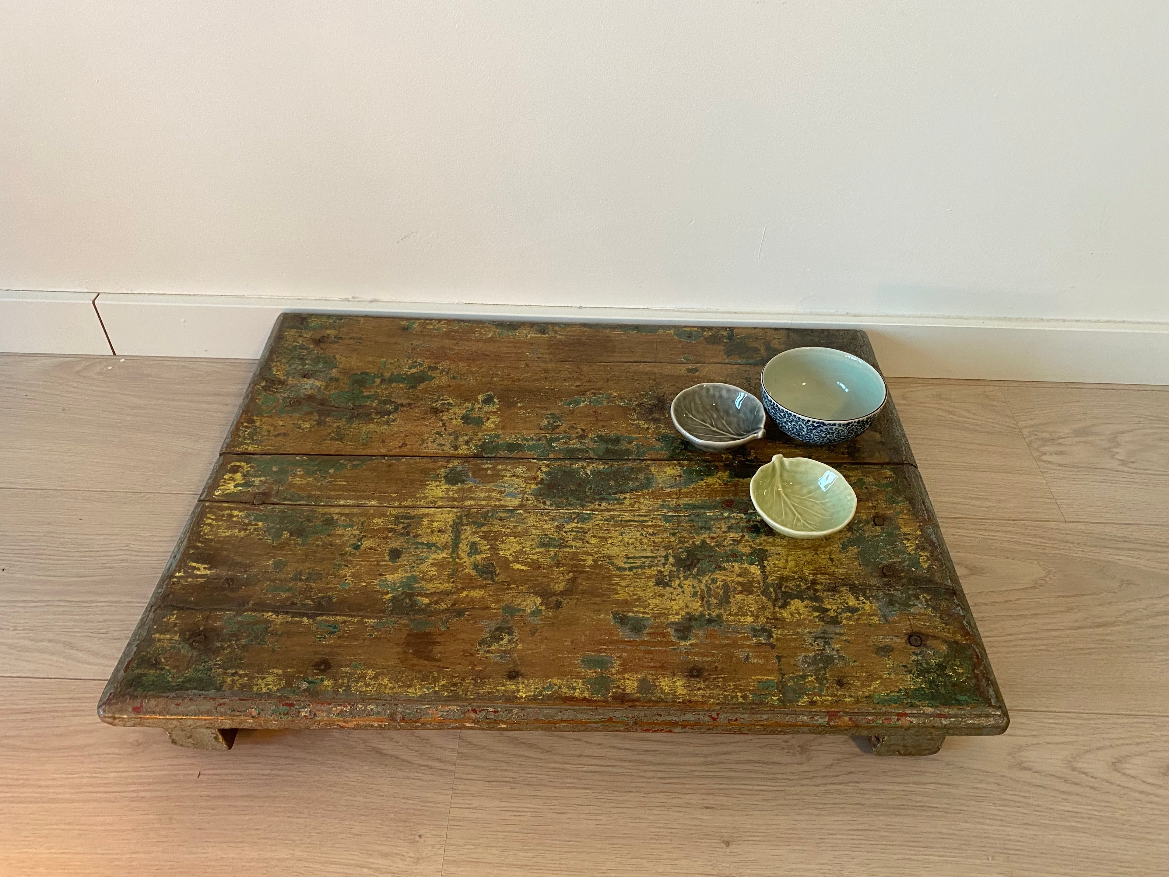 Beautiful antique wooden offering table