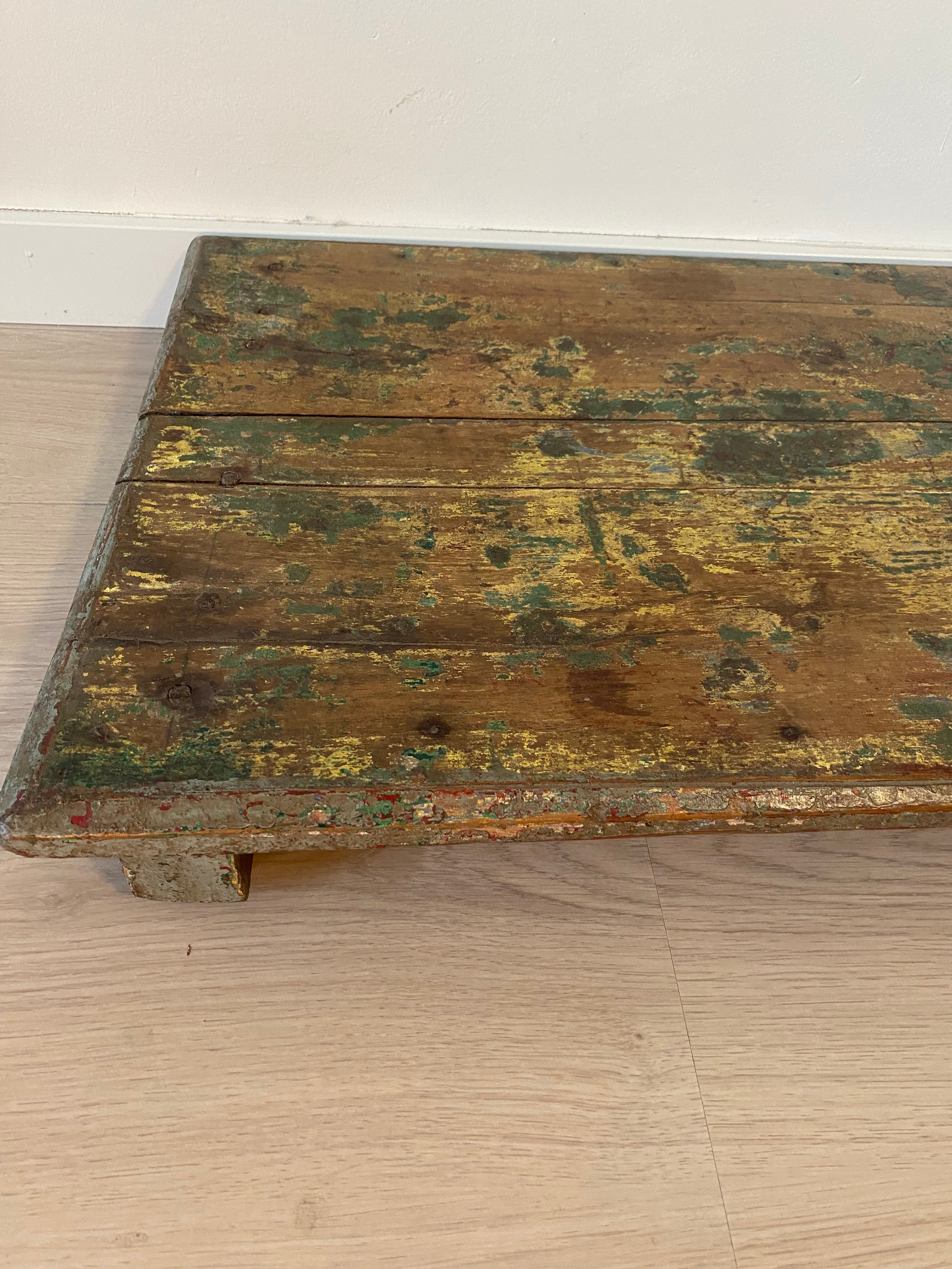 Beautiful antique wooden offering table