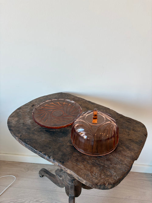 Antique wooden side table