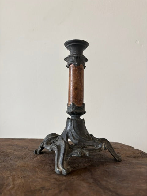 Antieke elegante marmeren kandelaar