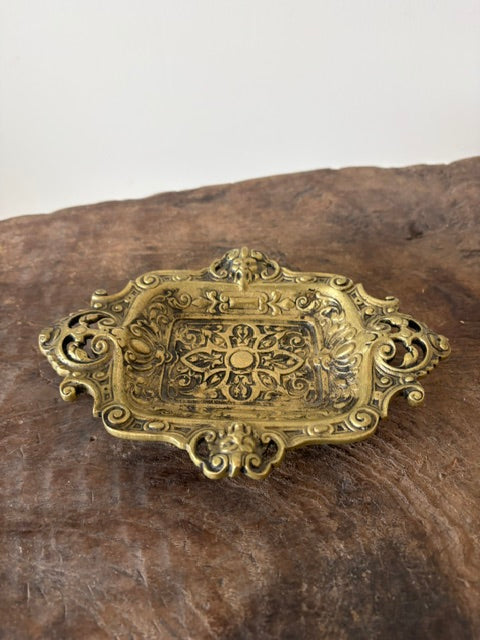 Antieke goudkleurige little tray