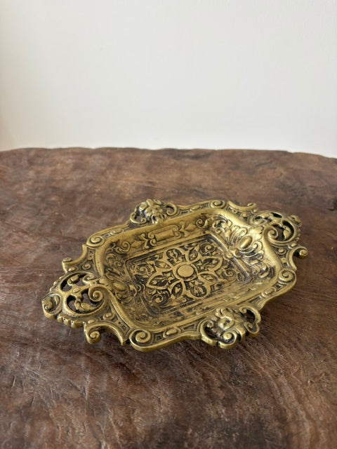 Antieke goudkleurige little tray